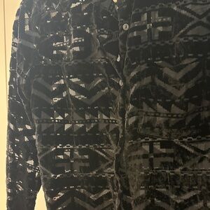 Denim & Supply Ralph Lauren Black Sheer Blouse